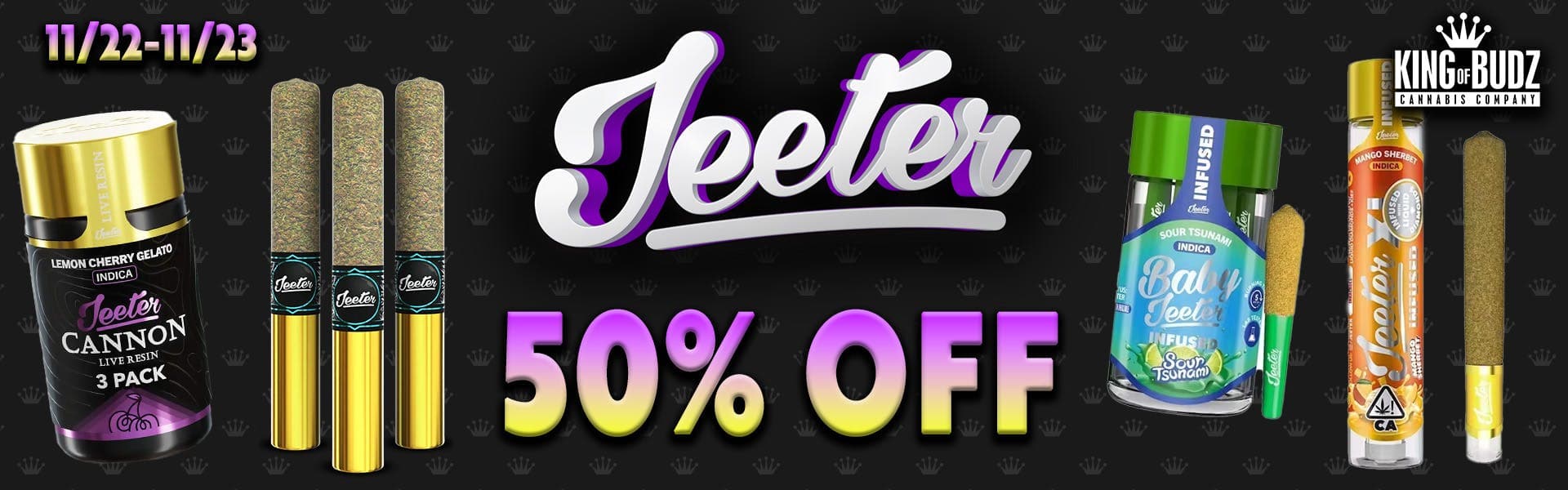Monroe - Jeeter 50 Percent Off