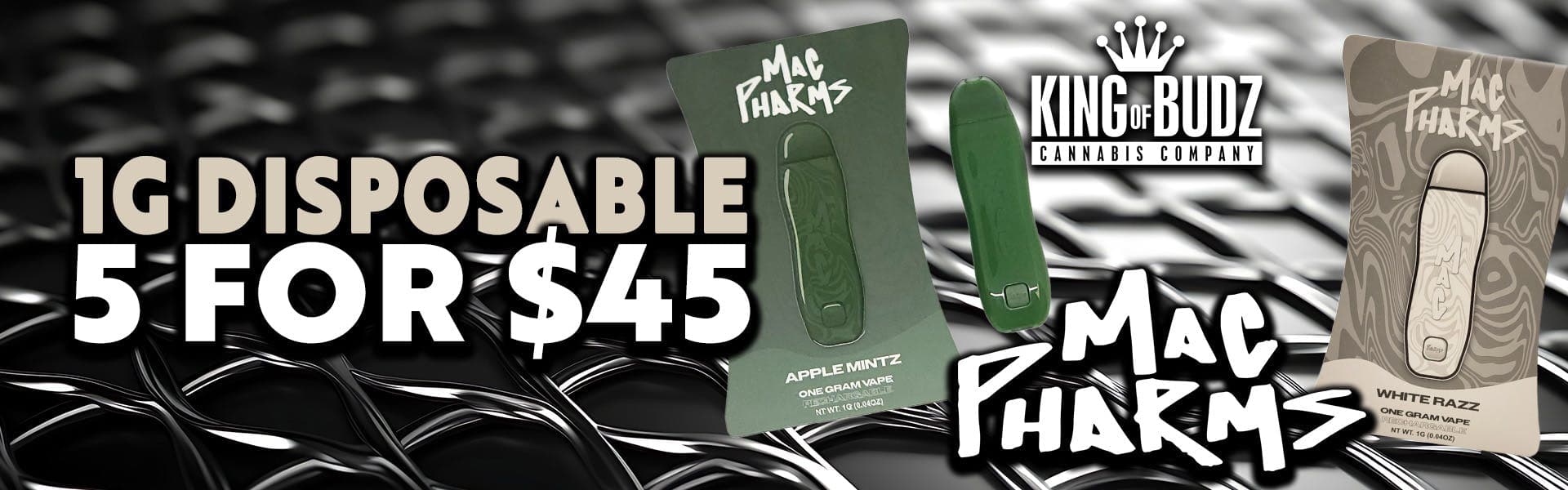 Mac Pharms 1g Disposable 5/$45