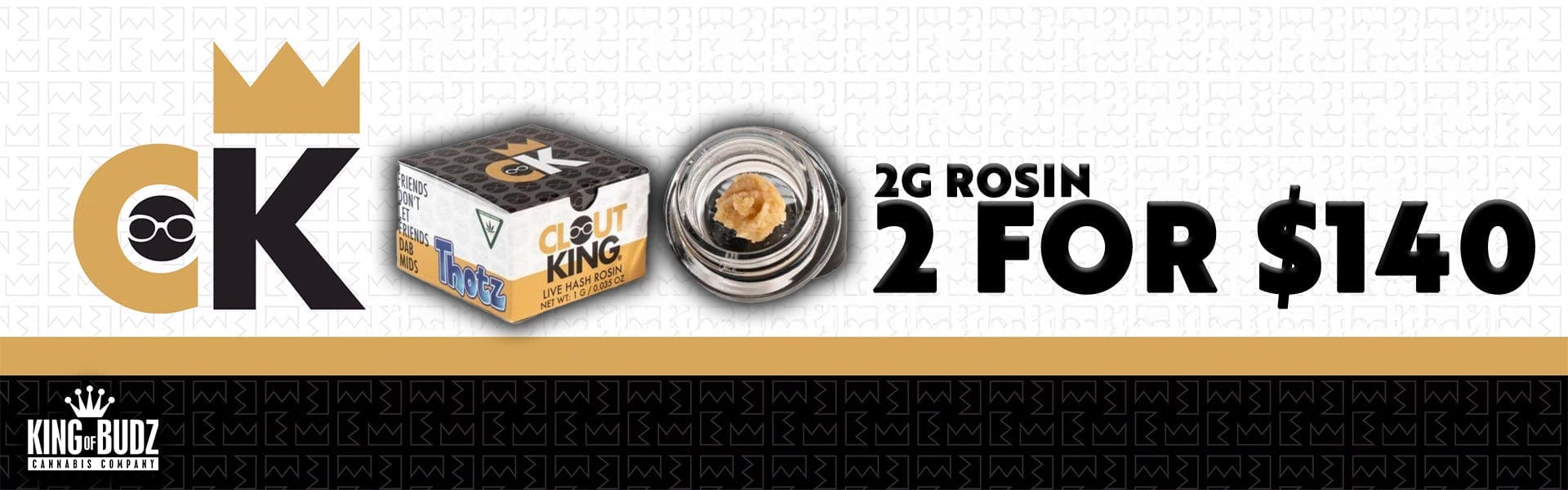 Inkster - 2/$140 Clout King 2g Rosin
