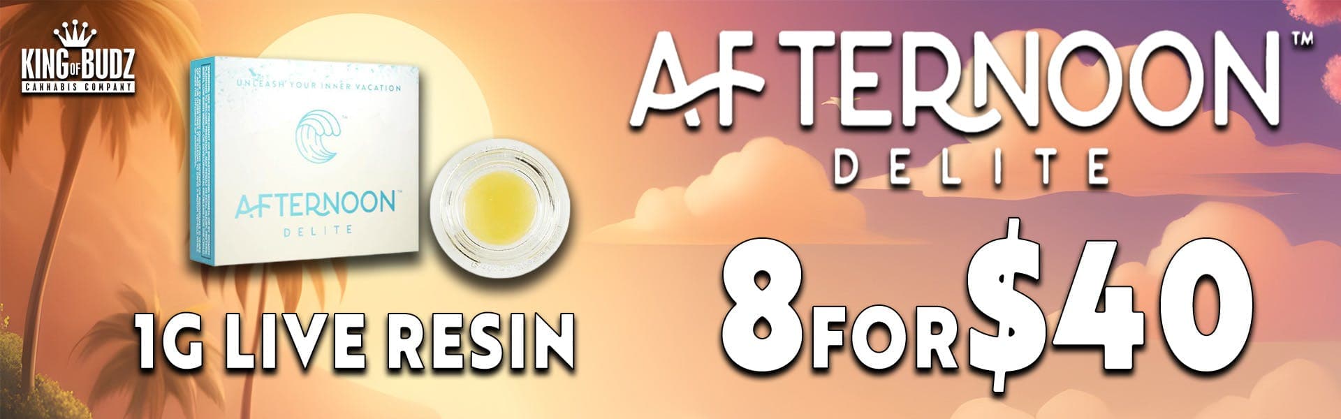 Afternoon Delite 1g Live Resin - 8 for $40