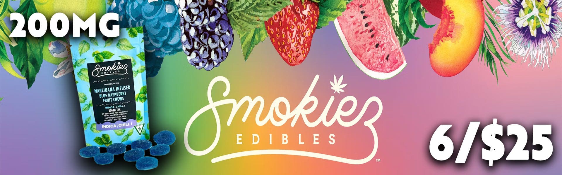Smokiez 200mg 6/$25