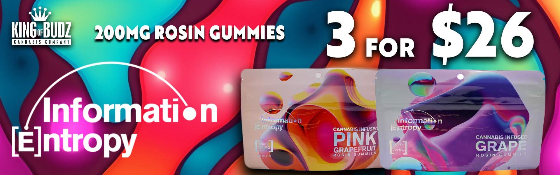 Monroe - Information Entropy 200mg Gummies 3/$26