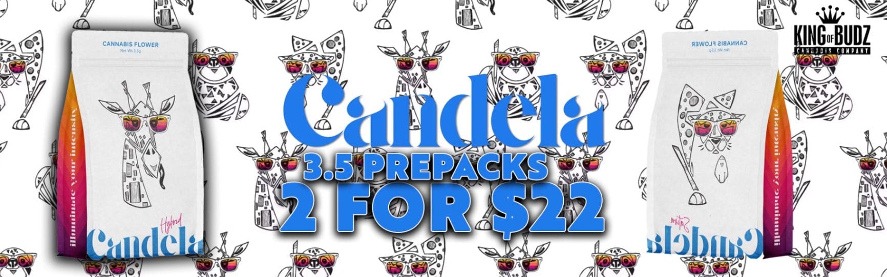 Candela 3.5g Prepacks 2/$22