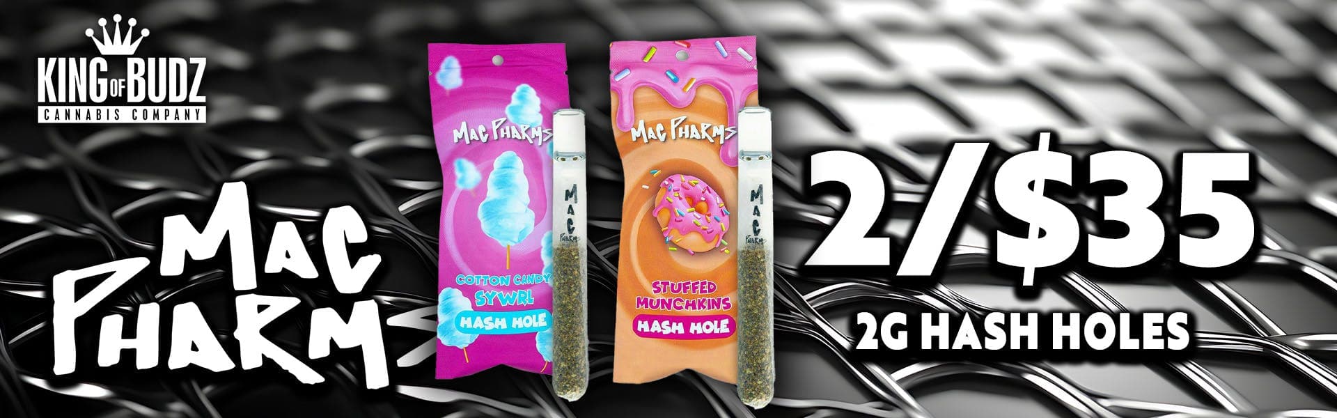 Mac Pharms 2g Hash Hole 2/$35