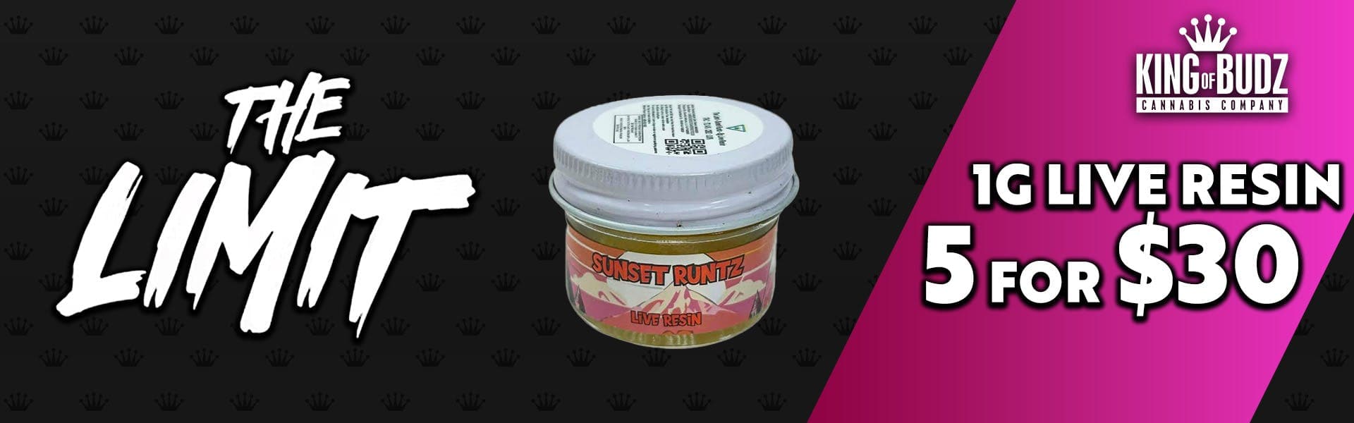 The Limit 1g Live Resin - 10 for $50