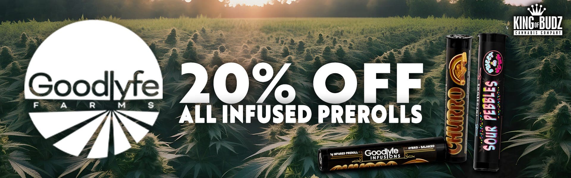 Goodlyfe - 1g Infused Preroll - 20 Percent OFF All Infused Prerolls