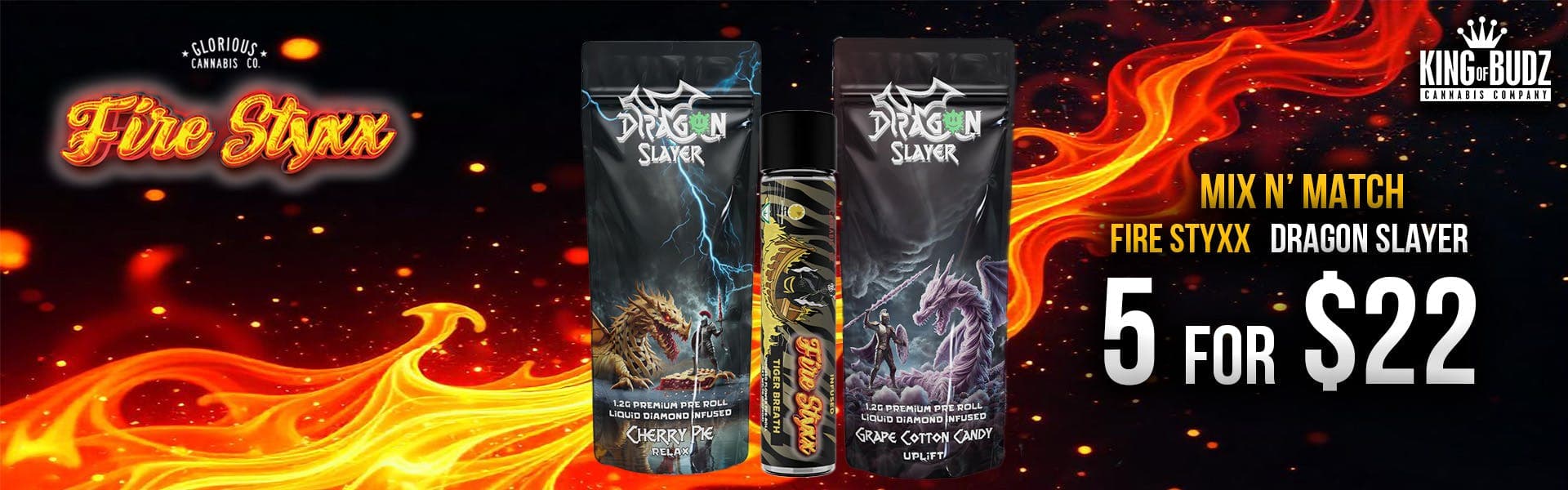 Dragon Slayer Infused Prerolls 5/$22