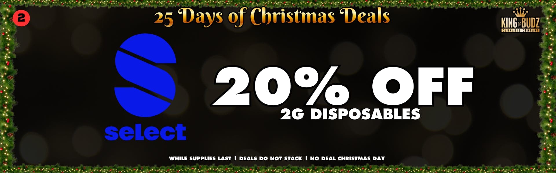 Select 2g Disposable - 20 Percent Off 12/02