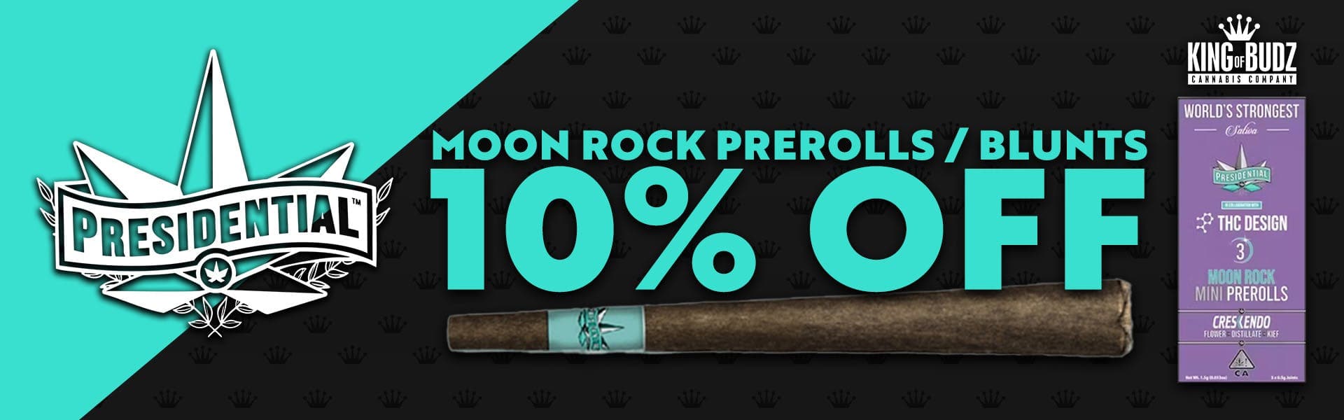 Presidential - Moon Rock Prerolls / Blunts - 10 Percent OFF
