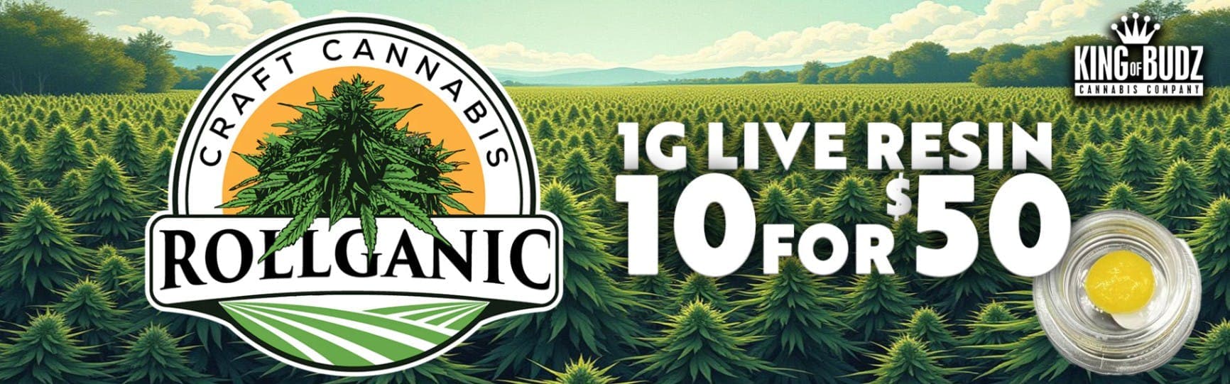 Rollganic 1g Live Resin 10/$50
