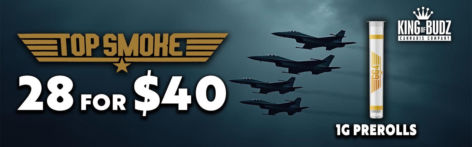 Top Smoke 1g Prerolls 28/$40