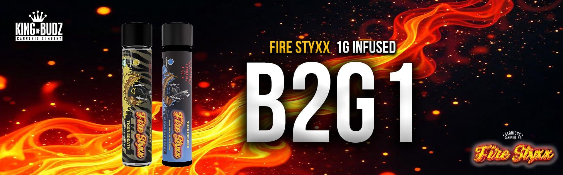Fire Styxx 1g Infused Preroll - B2G1 (10/27-11/02)