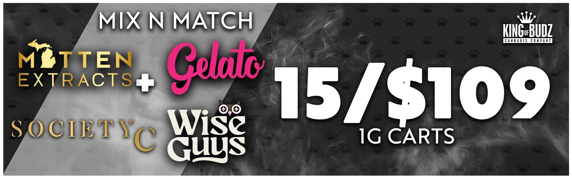 Monroe - Gelato/Mitten/Society C/ Wise Guys 15/$109