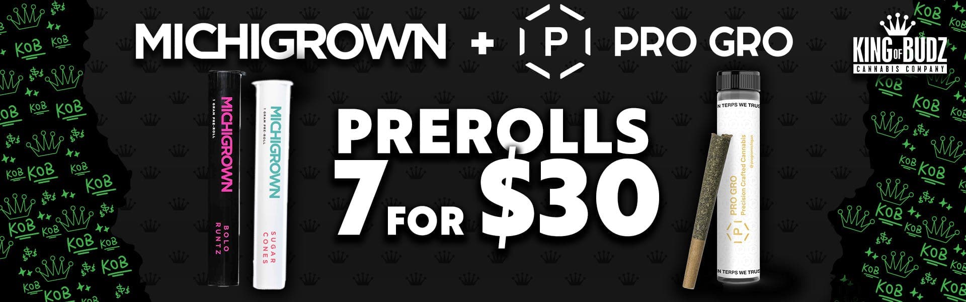 Michigrown AND Pro-Gro 1g Preroll - 7/$30