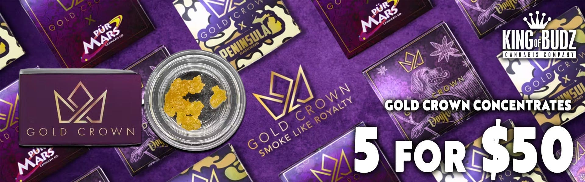 Gold Crown 1g Wax - 5 for $50