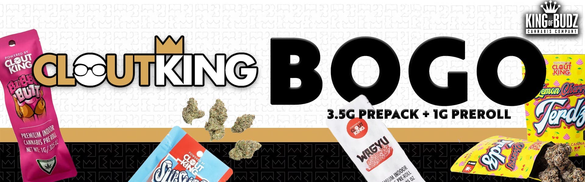 Clout King 3.5g Prepack - B1G1 (10/27-11/02)
