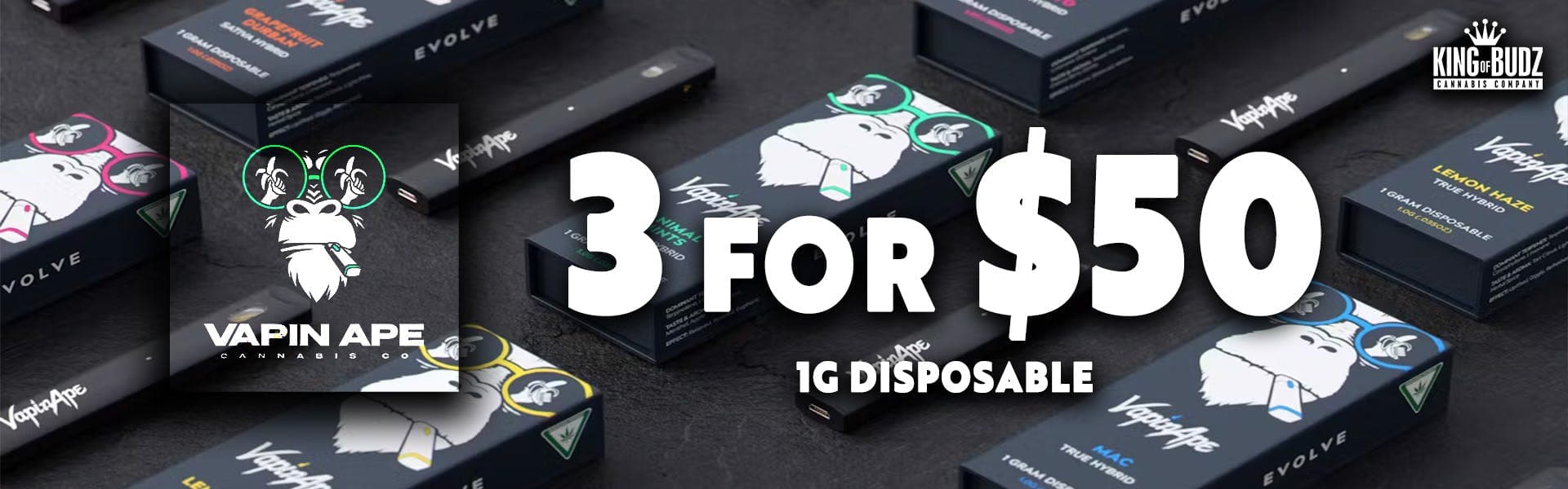 Vapin Ape 1g Disposables 3/$50