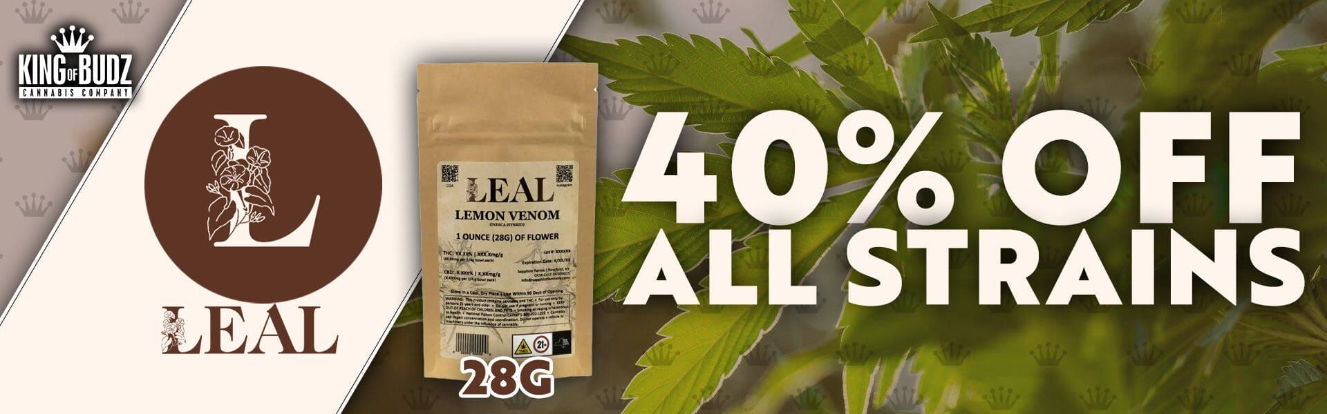 Leal - 28g - 40 Percent All Strains