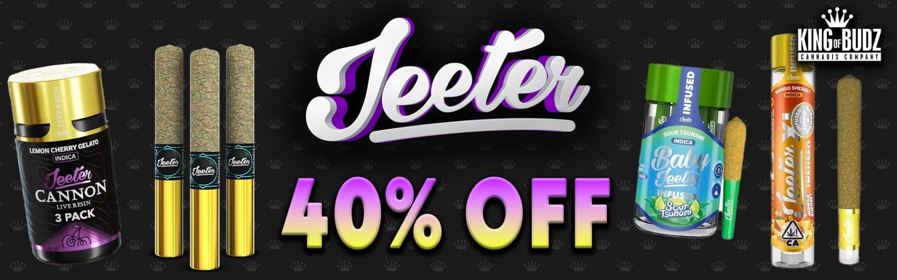 Jeeter 40 Percent Off
