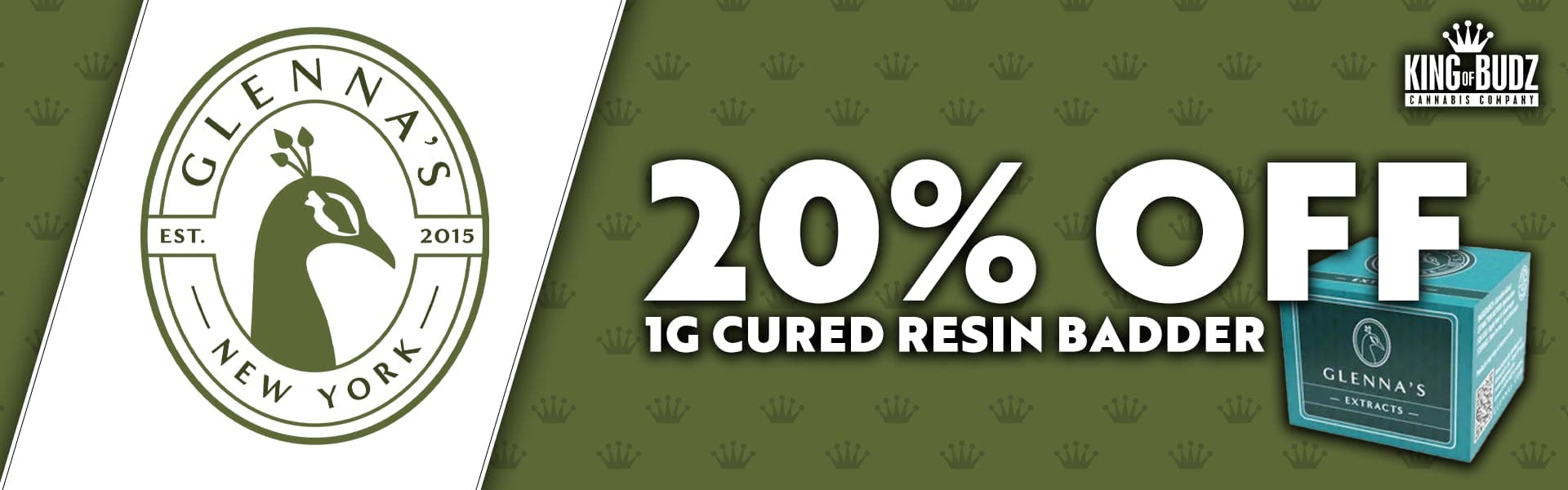 Glenna's AND Co - 1g Cured Resin Badder - 20 Percent OFF